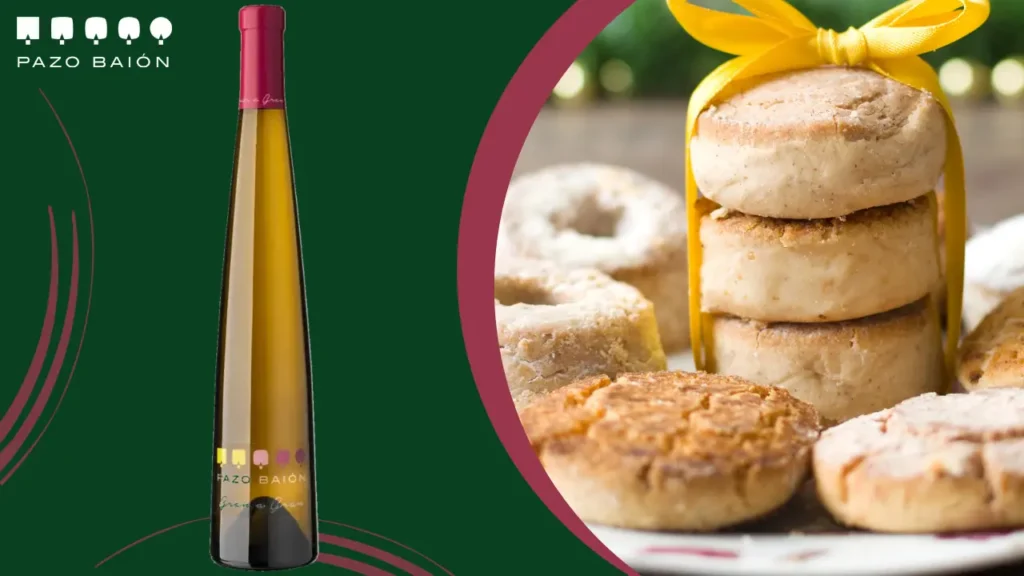 Make homemade polvorones and pair them with Gran a Gran, a raisined Albariño